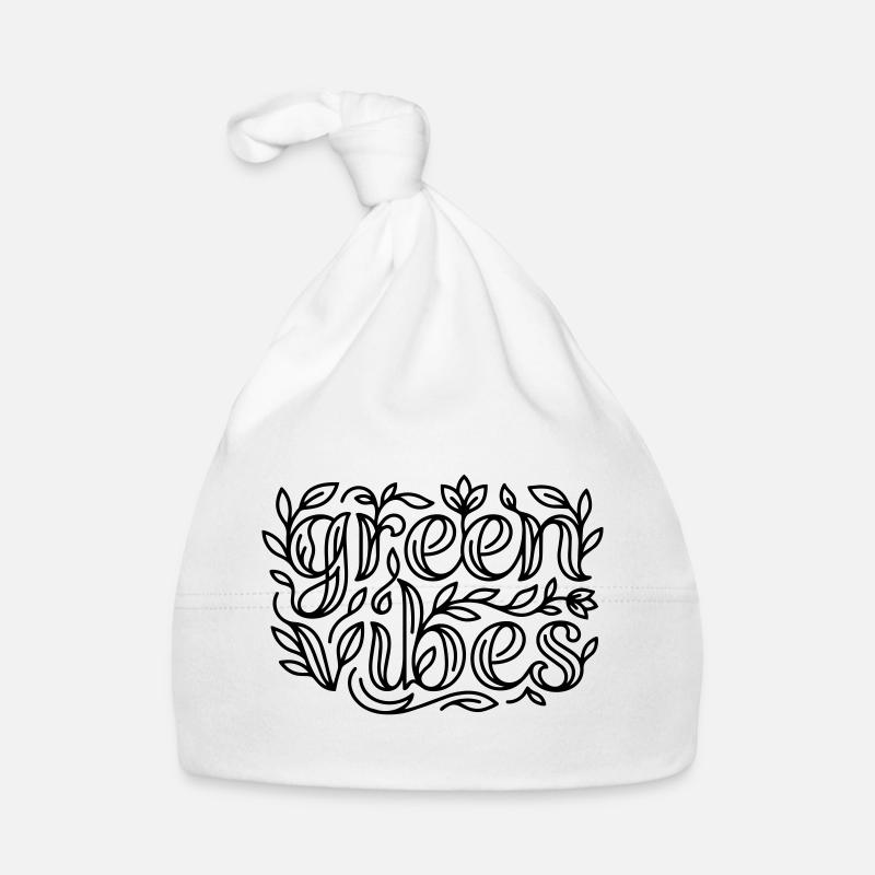 Grüne Vibes Baby Bio-Mütze