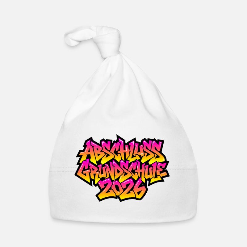 Grundschule Abschluss 2026 Graffiti Baby Bio-Mütze