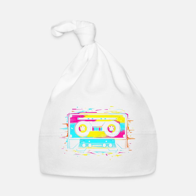 90s cassette Organic Baby Cap