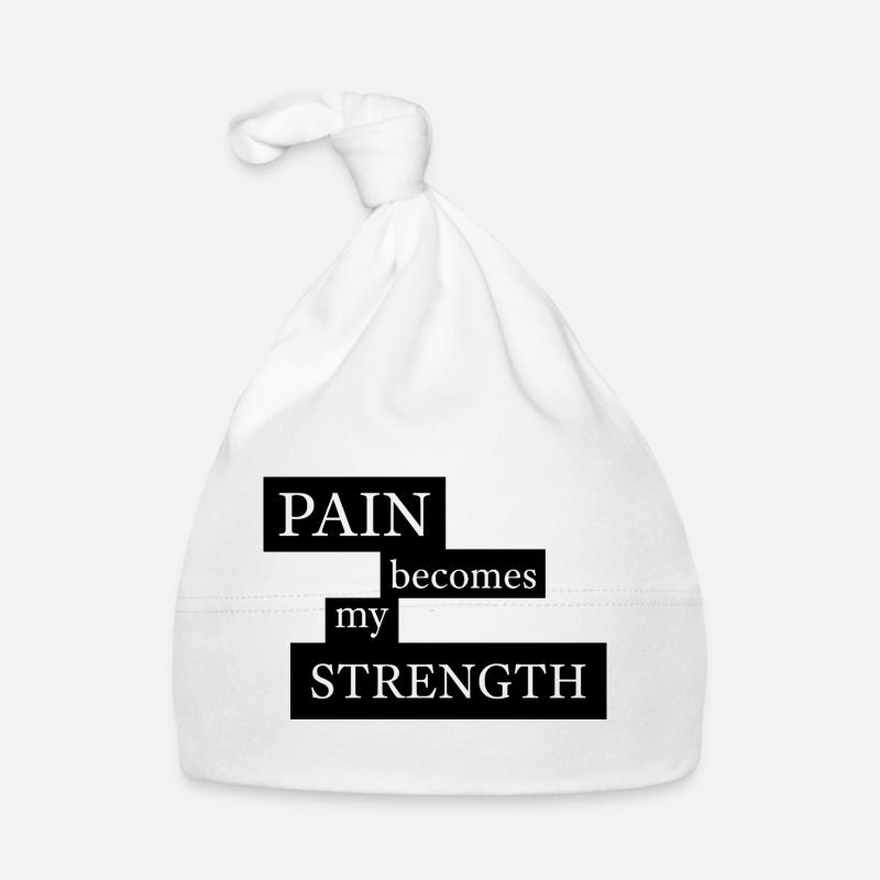 La douleur devient ma force Bonnet bio Bébé