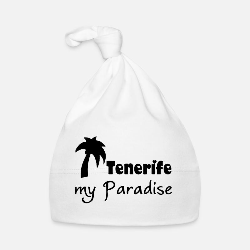 Tenerife Paradise Tenerife Cadeau de Noël - Bonnet bio Bébé - blanc
