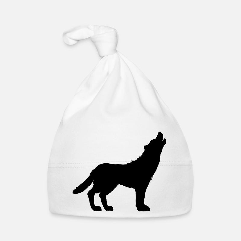 howling wolf Baby Bio-Mütze