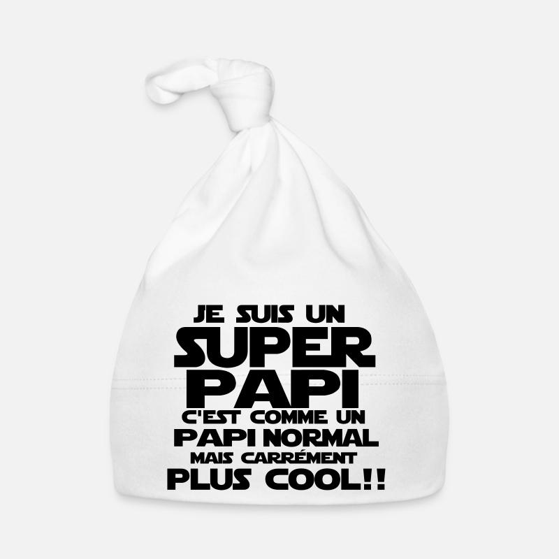 un papi carrément plus cool Bonnet bio Bébé