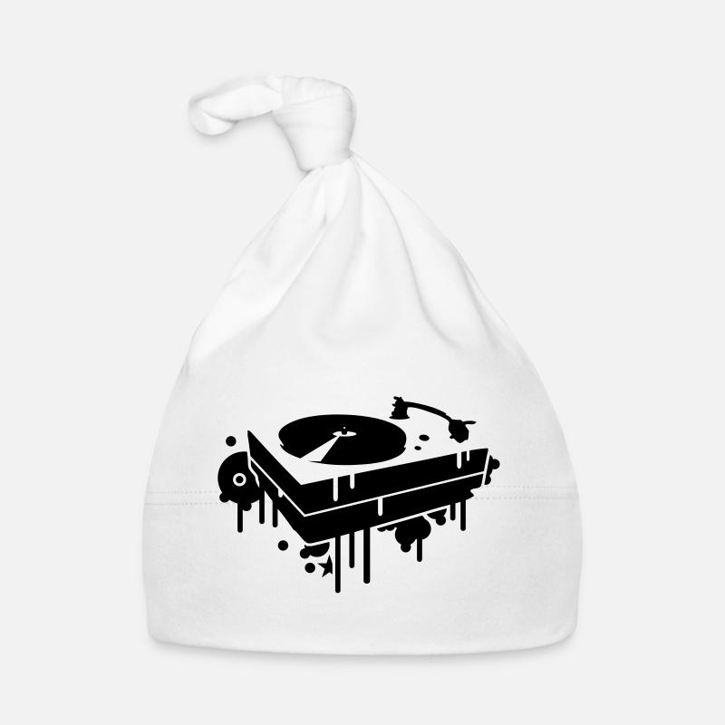 A record player Organic Baby Cap