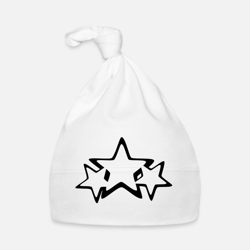 stjerne Babyhue af økologisk bomuld