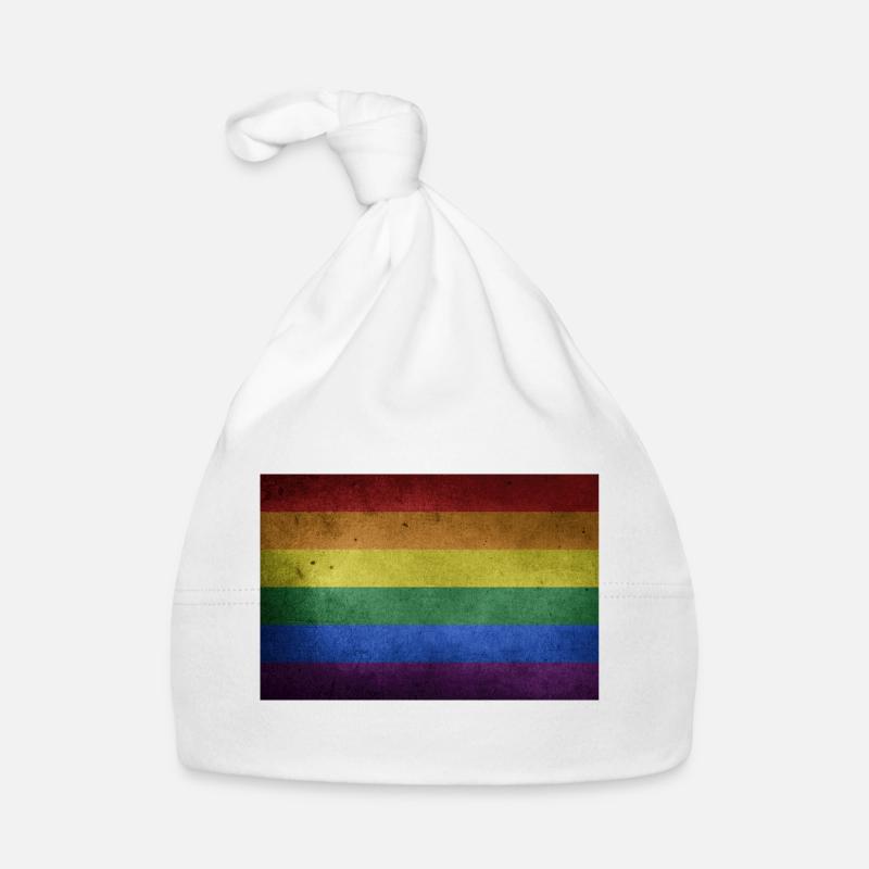 Pride Flag Organic Baby Cap