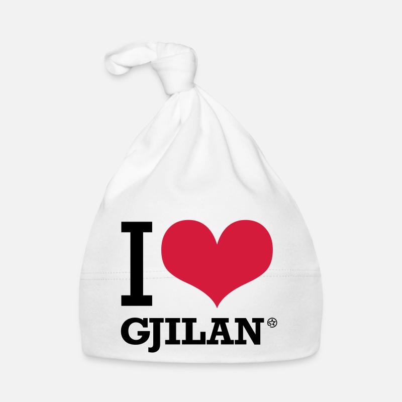 I LOVE GJILAN - Bonnet bio Bébé - blanc