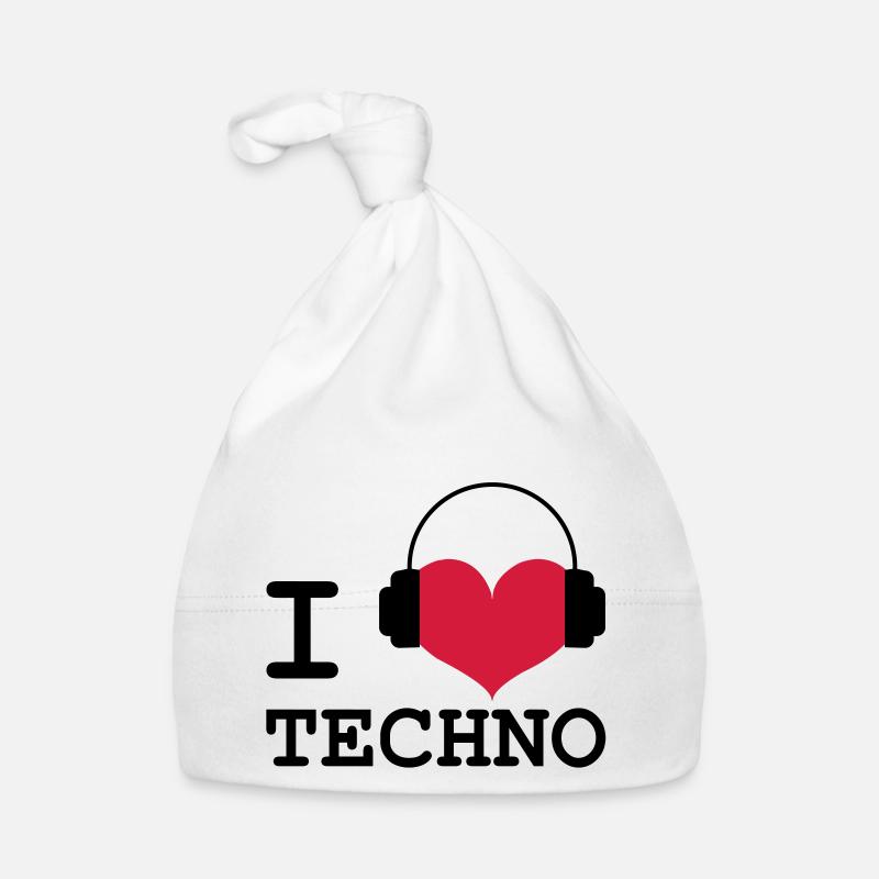 I Love Techno! Baby Bio-Mütze