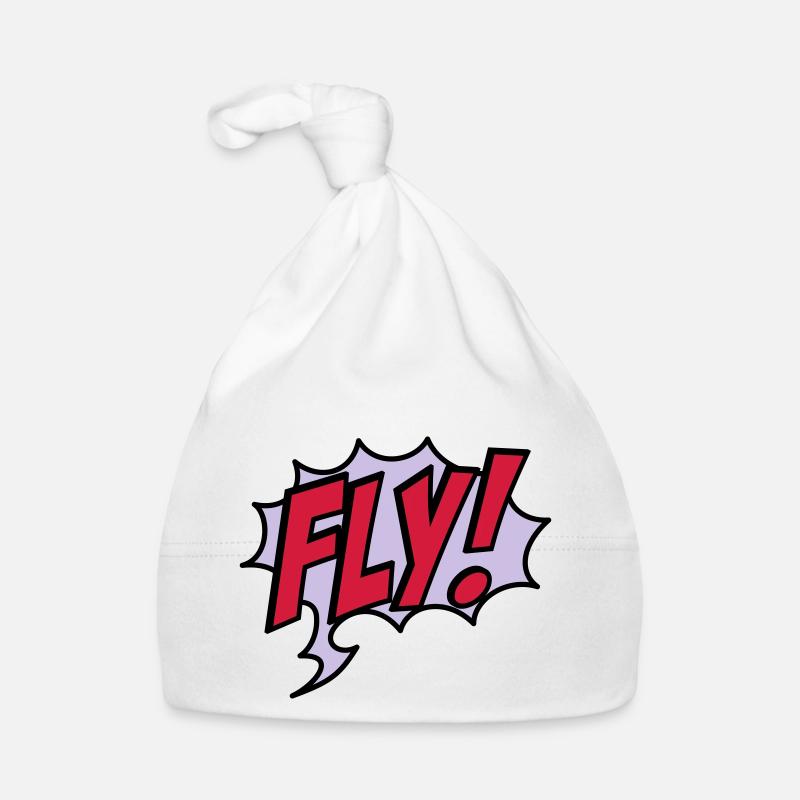 fly - Baby Bio-Mütze - Weiß