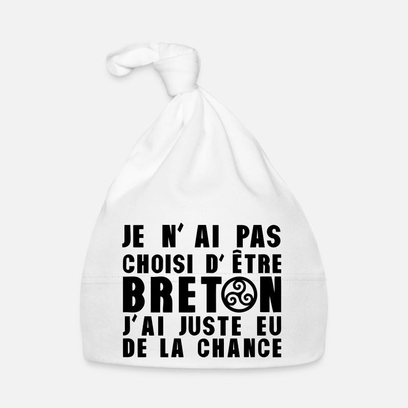 pas choisi etre breton juste chance Bonnet bio Bébé