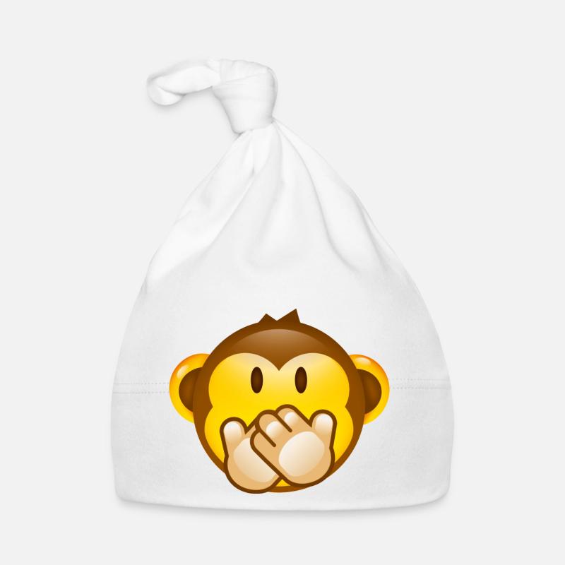 Smiley Monkey -No Saying- Baby Bio-Mütze