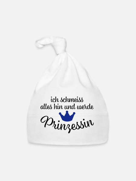 Lustige Sprüche - Baby Bio-Mütze - Weiß - Vorne