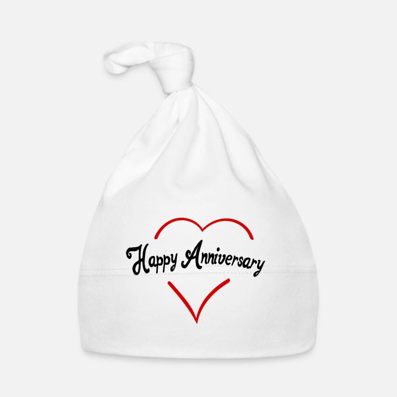 Happy anniversary Organic Baby Cap
