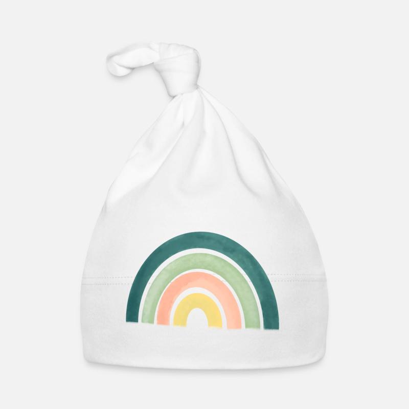 Regenbogen Baby Bio-Mütze