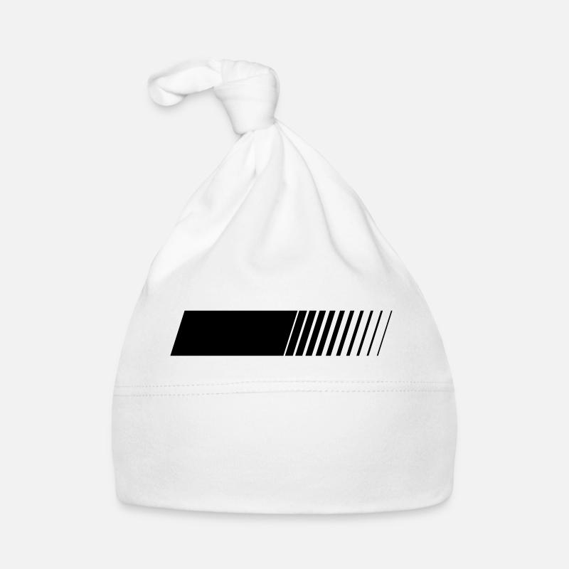 Racing stripes left blank Organic Baby Cap