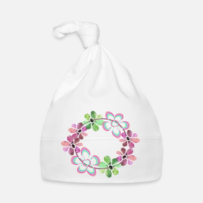 Blume Blüten Baby Bio-Mütze