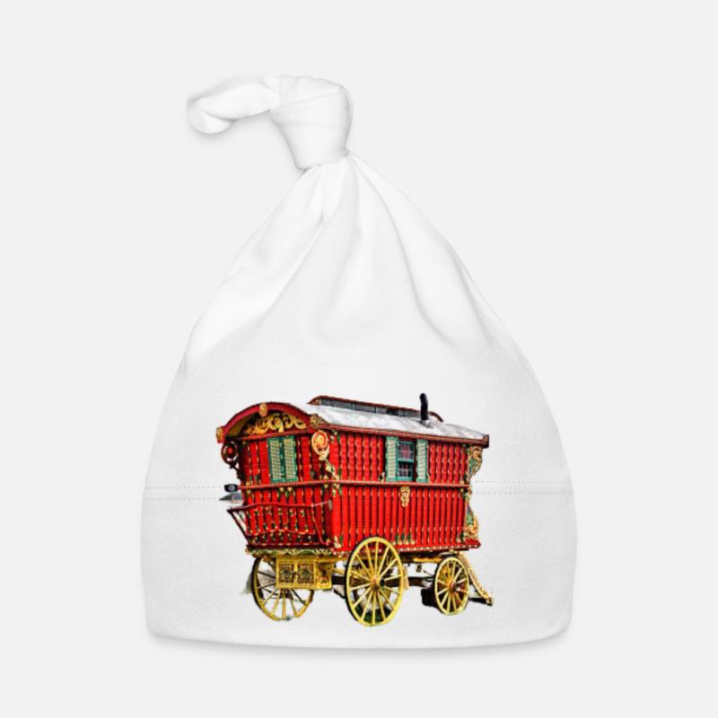 vardo gipsy caravan, ledge hand made wagon Organic Baby Cap