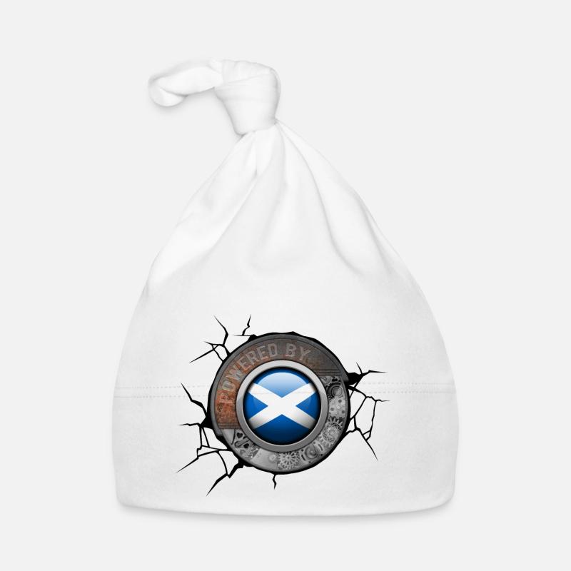 Scotland Steampunk Engine Powered By Pride Organic Baby Cap
