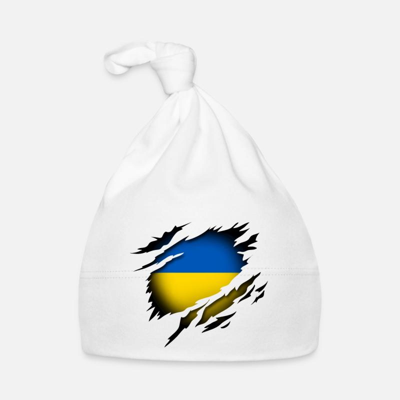 L’Ukraine dans l’âme Bonnet bio Bébé
