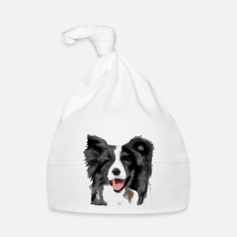 Border Collie Baby Bio-Mütze