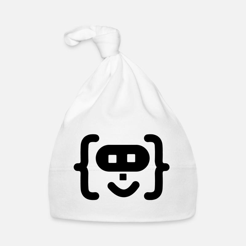 Hacker-Programmierer-Code-Logo Baby Bio-Mütze