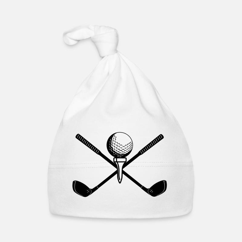 Wave crossed sticks Organic Baby Cap