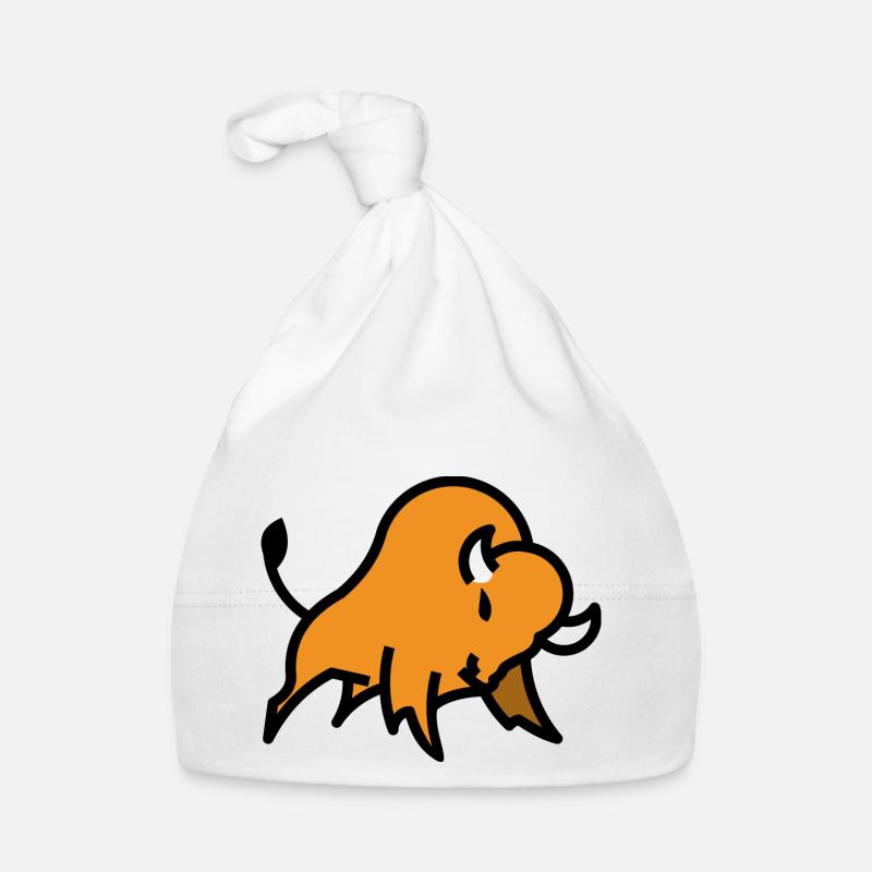 Bison logo Organic Baby Cap