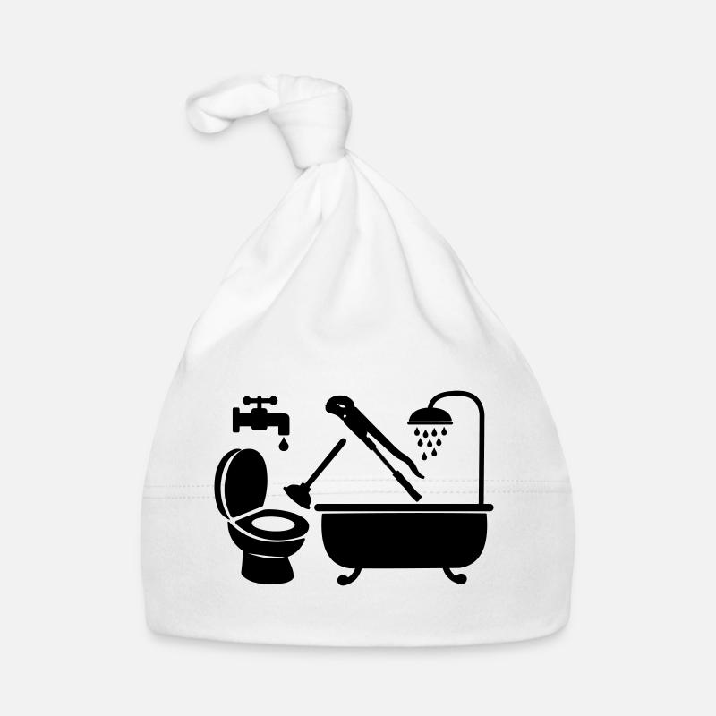 Logo Klempnerfirma Baby Bio-Mütze
