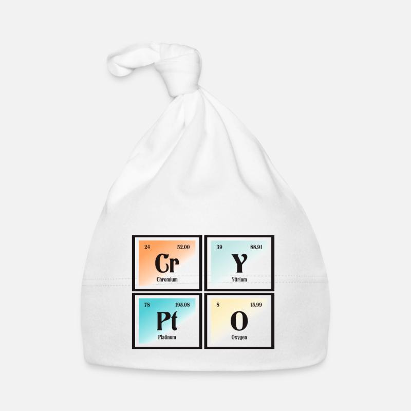 Crypto - Tableau périodique des éléments Bonnet bio Bébé