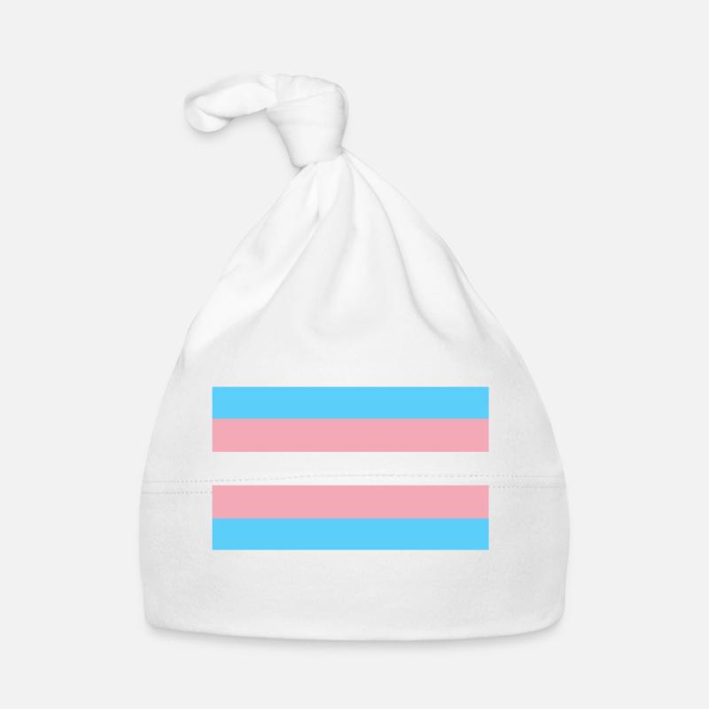 Drapeau Trans Bonnet bio Bébé