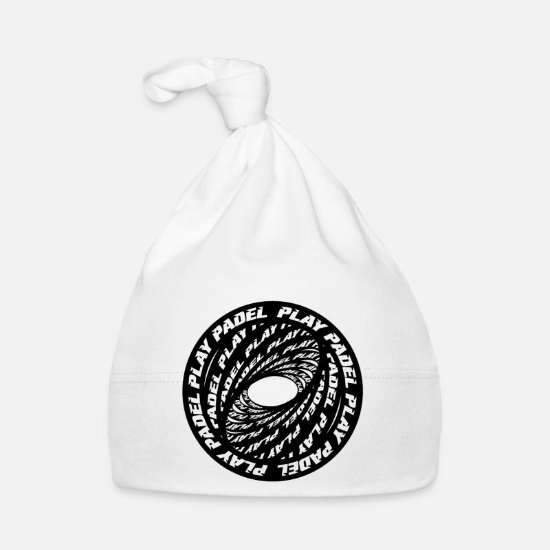 Padel - Cadeau pour joueurs de padel - Bonnet bio Bébé - blanc