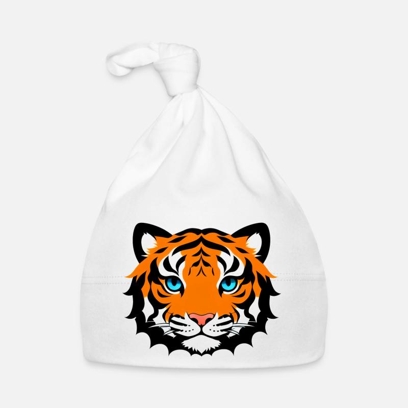 Comic Tiger Mignon Drôle Cool Cartoon 2 Bonnet bio Bébé