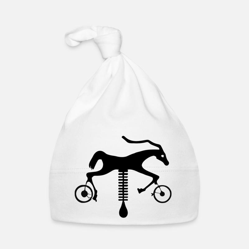 Das Pferd auf Rädern Baby Bio-Mütze