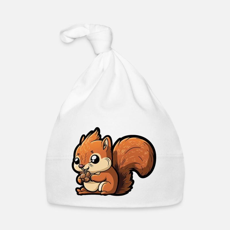 écureuil mignon Bonnet bio Bébé
