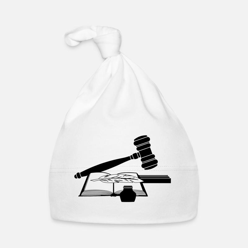 Rechter Hammer mit Buch Baby Bio-Mütze