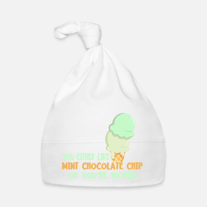 Entweder Du Magst Mint Chocolate Chip Oder Du Baby Bio-Mütze