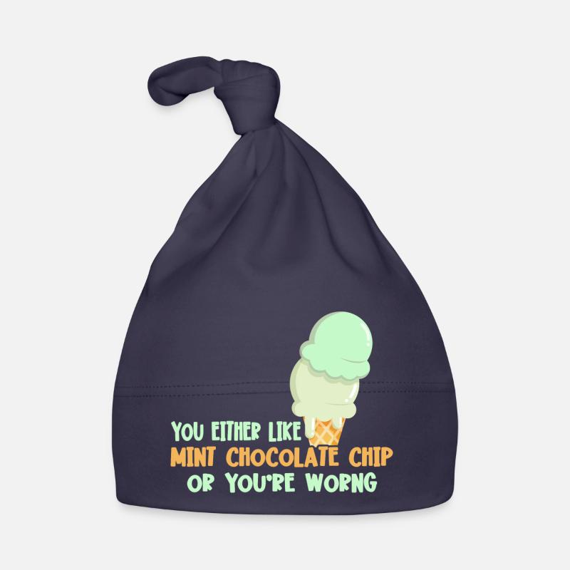 Entweder Du Magst Mint Chocolate Chip Oder Du Baby Bio-Mütze