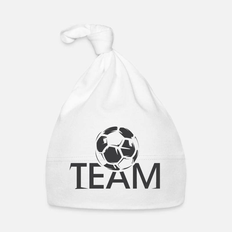 Ballon d’icône de logo de l’équipe de l’équipe de l’équipe de football de l Bonnet bio Bébé