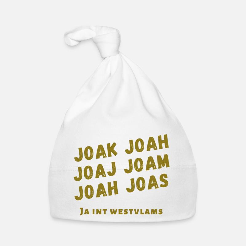 Ja in het West-Vlaams dialect Organic Baby Cap