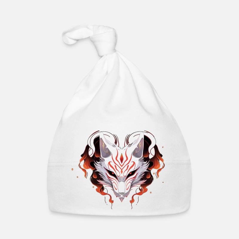 Kitsune mask Organic Baby Cap