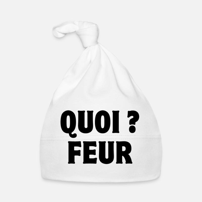 quoi, feur, expression Bonnet bio Bébé