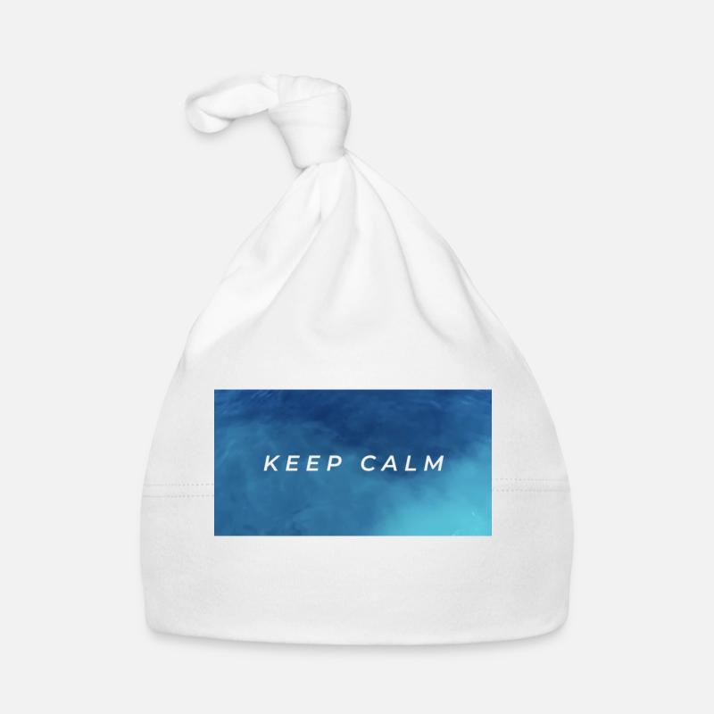 Keep calm Bonnet bio Bébé