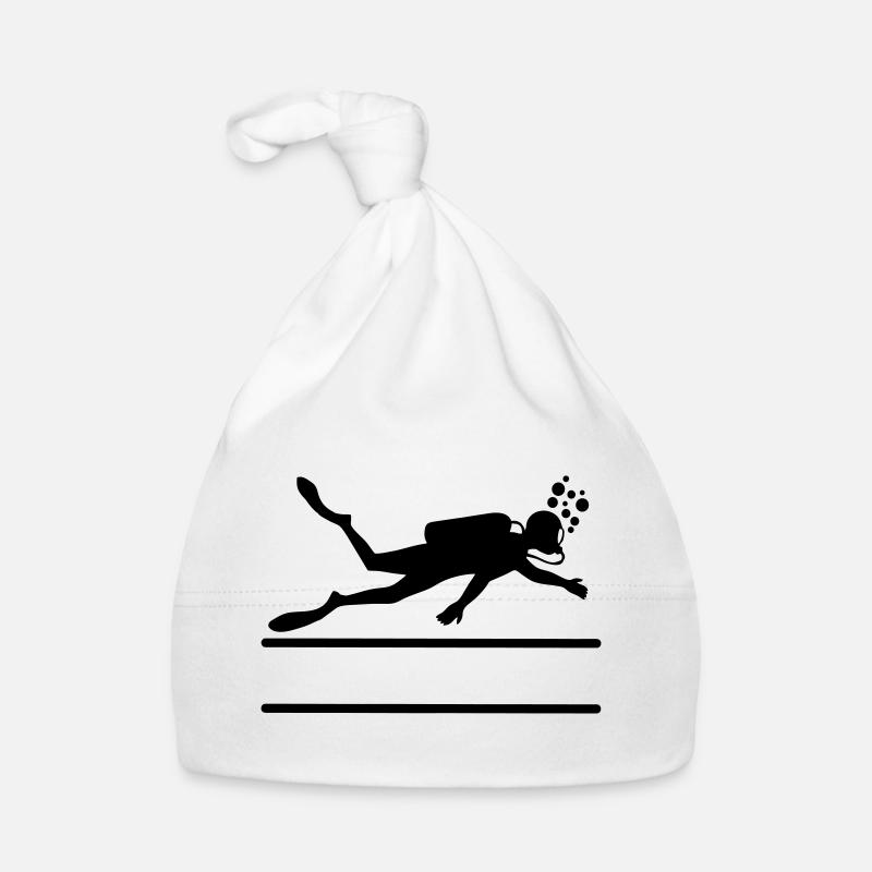 Logo sous-marin de plongeur Bonnet bio Bébé