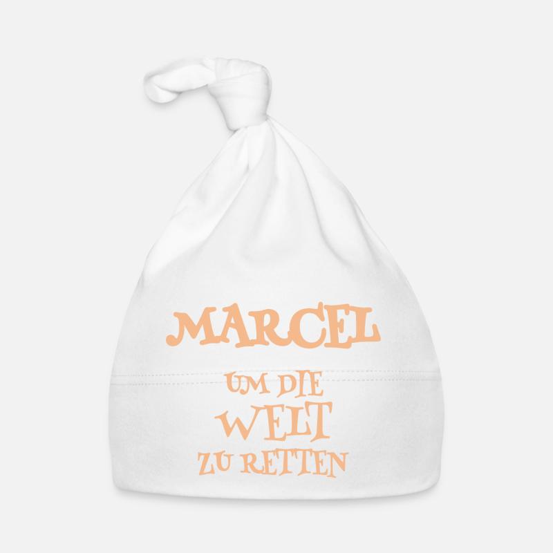 Marcel as a helper Organic Baby Cap