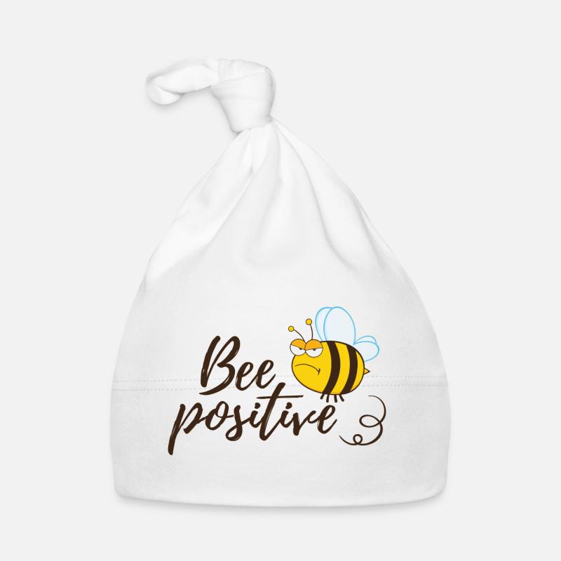 Drôle d’abeille disant abeille positive Bonnet bio Bébé