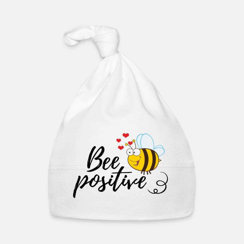 Drôle d’abeille disant abeille positive Bonnet bio Bébé