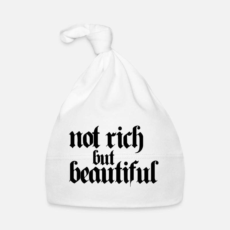 not rich but beautiful Organic Baby Cap