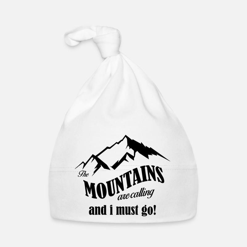 Les montagnes appellent la copie - Bonnet bio Bébé - blanc