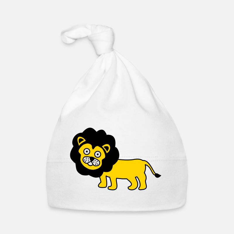Löwe als Kinder Design Baby Bio-Mütze