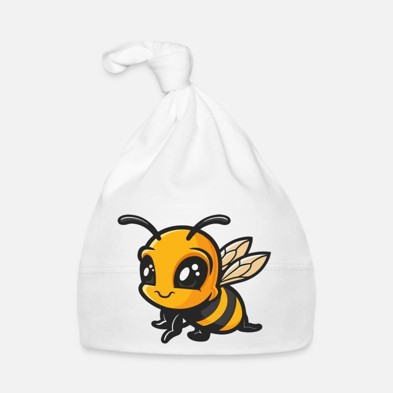bee bumblebee insect Organic Baby Cap